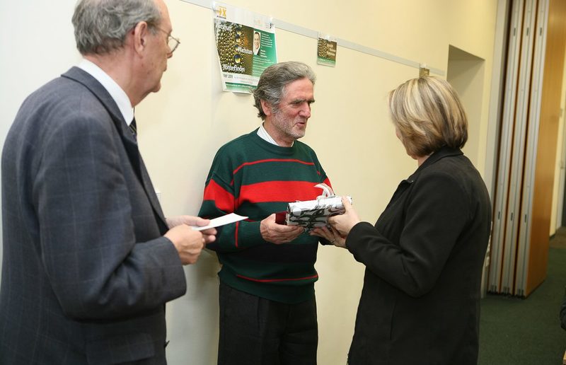 Kons.Rat Alois Strohmaier, Johann Erkinger und Verna Hohenadler